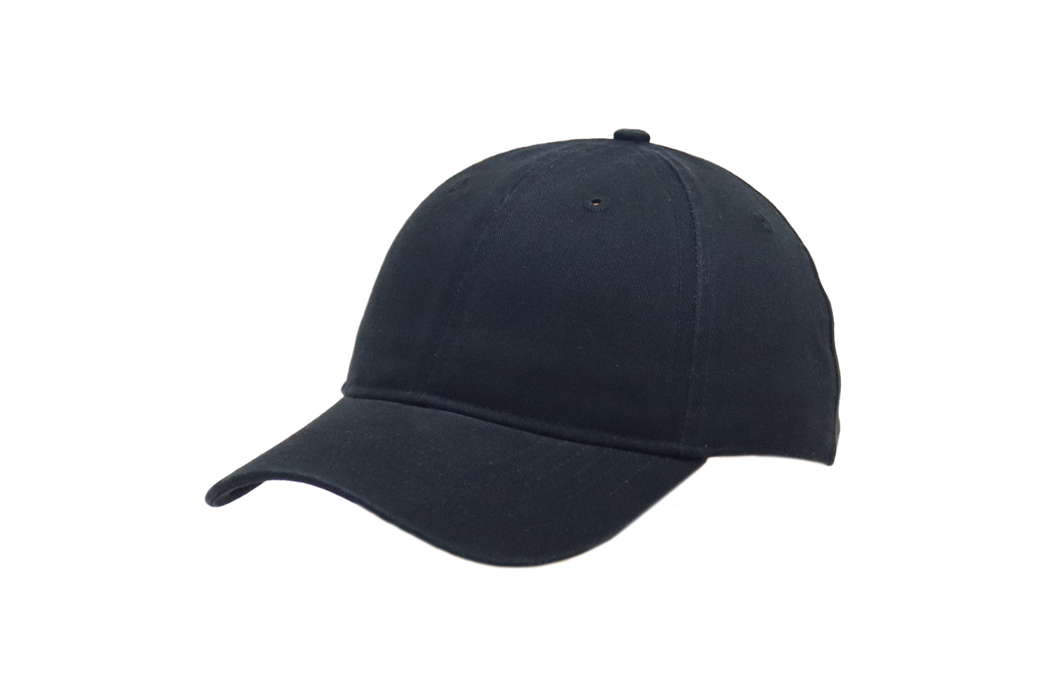 6 Panel Cap Black