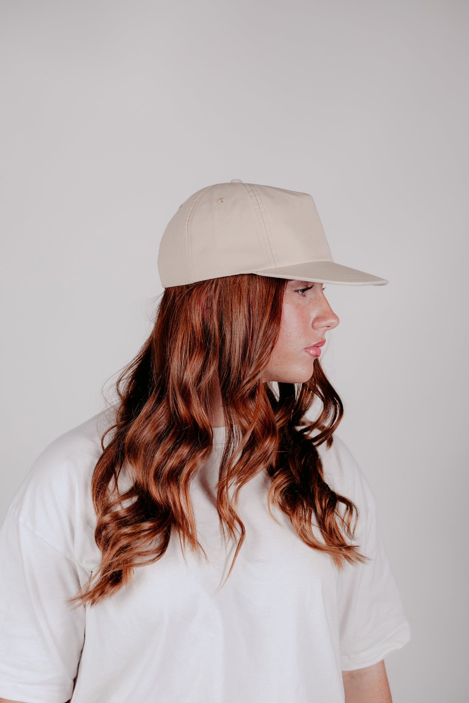 5 Panel Canvas Cap Washed Sand