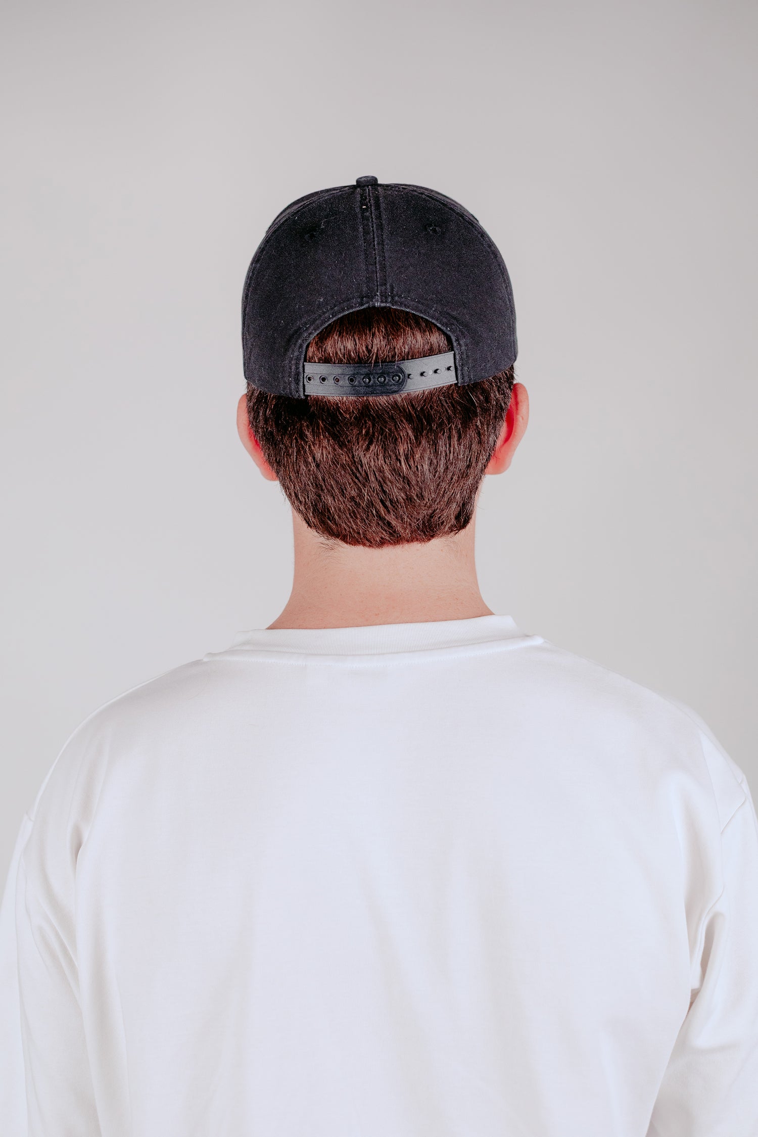 5 Panel Canvas Cap Washed Black