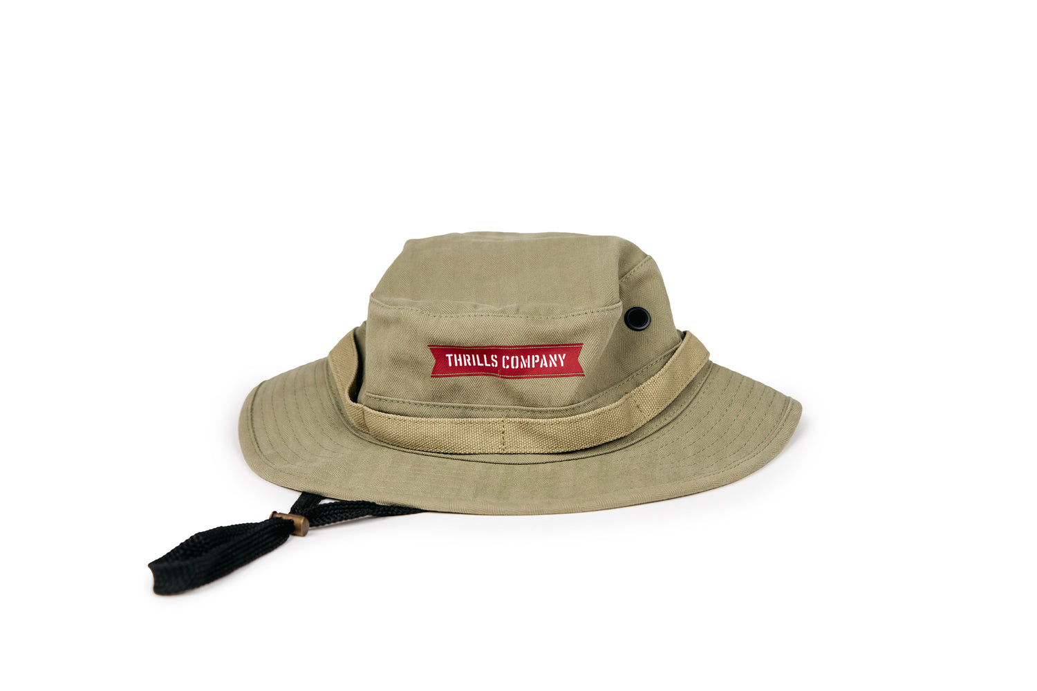 Military Style Boonie Hat with Cord & Toggle