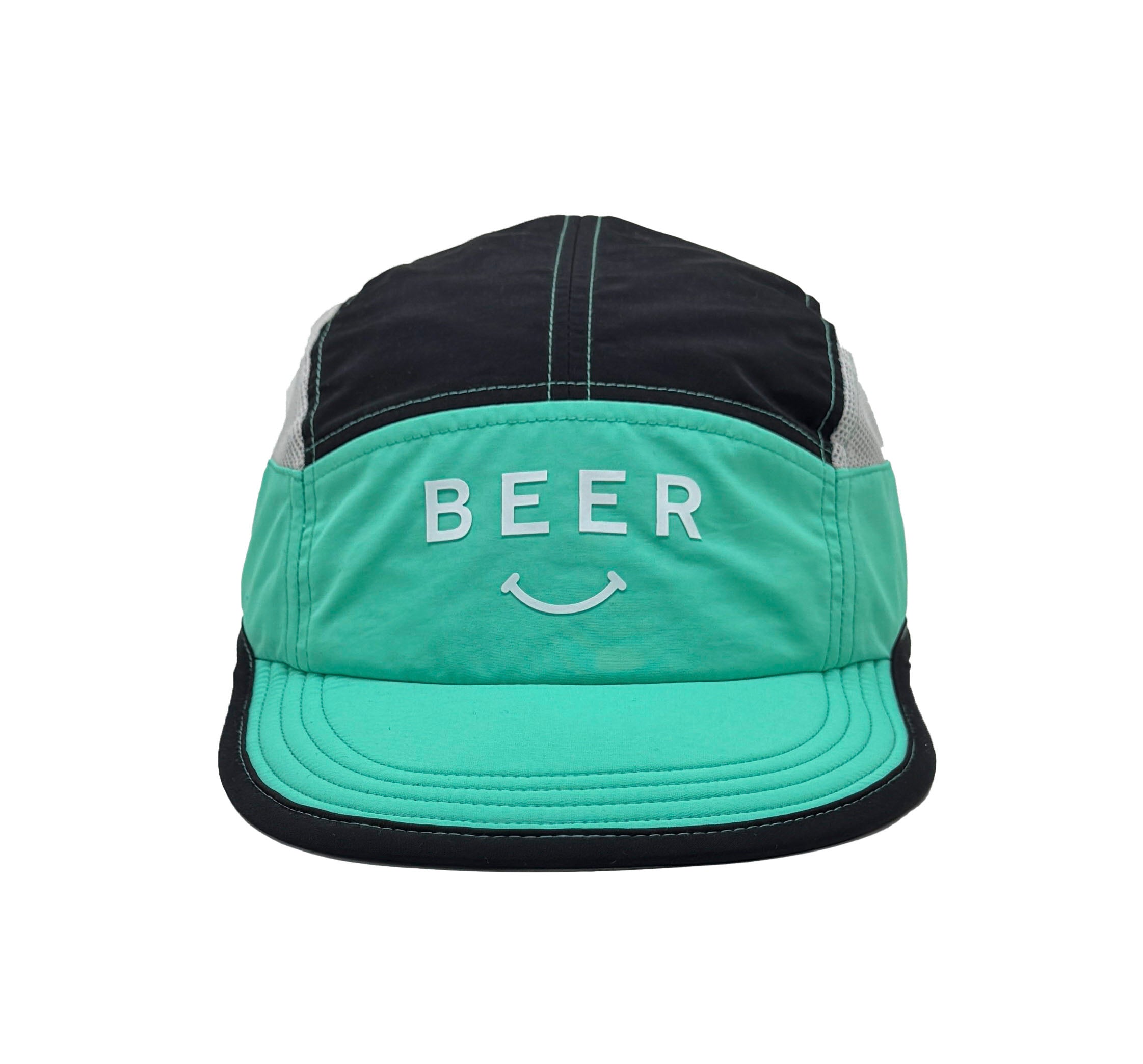 5 Panel Nylon Cap with mesh side panels