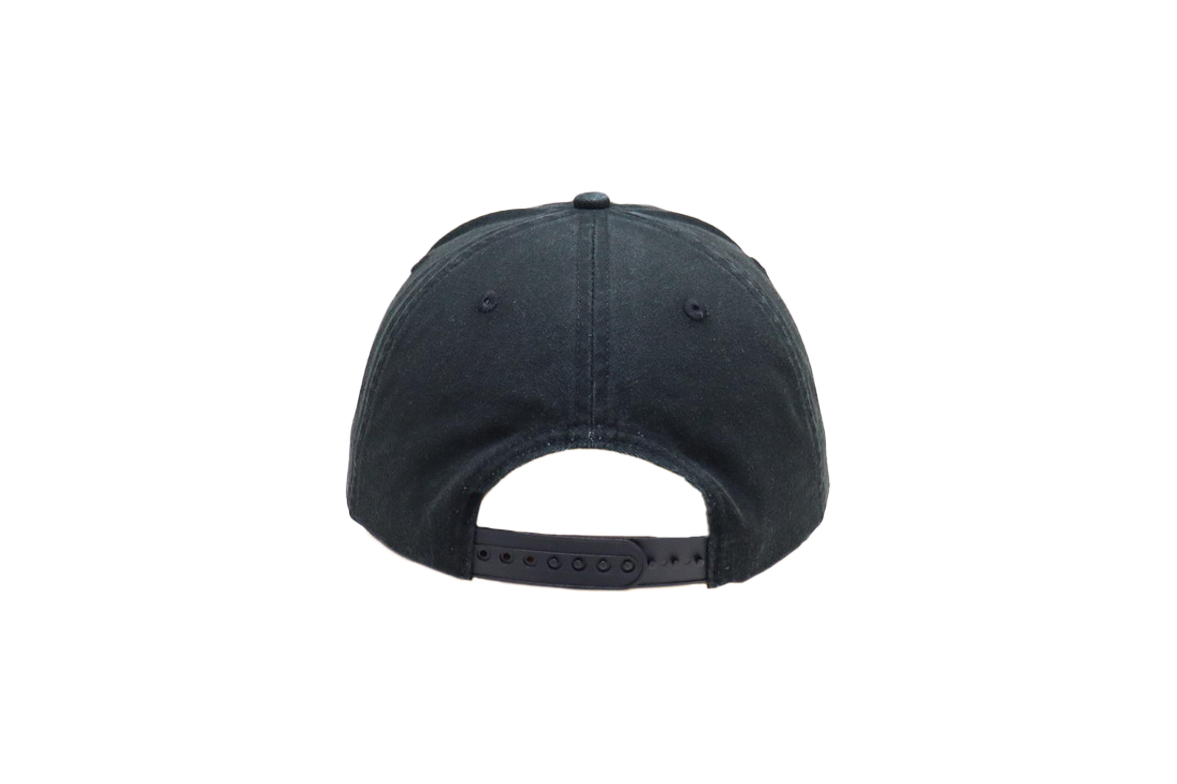 5 Panel Canvas Cap Washed Black