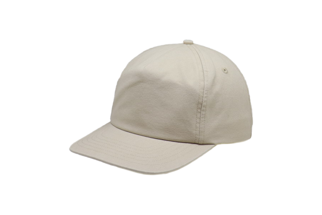 5 Panel Canvas Cap Washed Sand