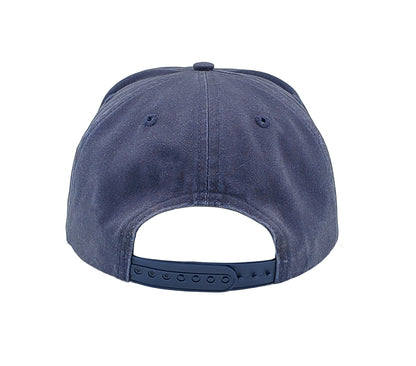 5 Panel Canvas Cap Washed Navy