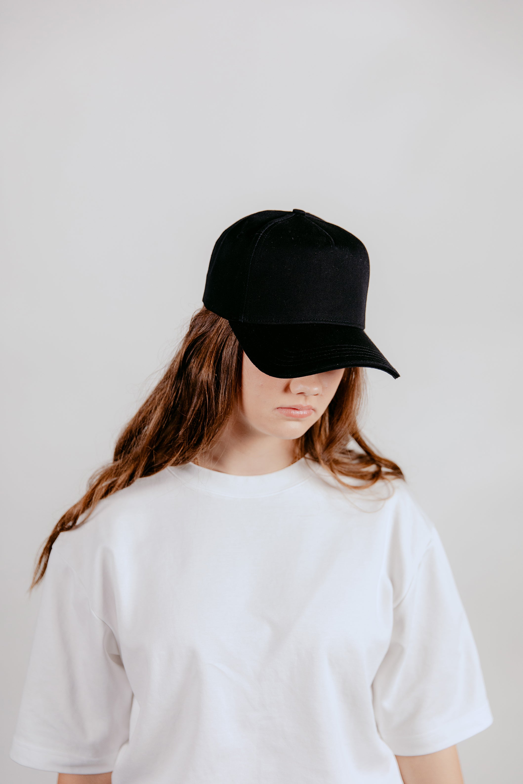 5 Panel A-Frame Cap Black