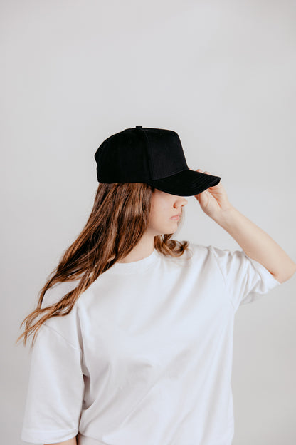 5 Panel A-Frame Cap Black