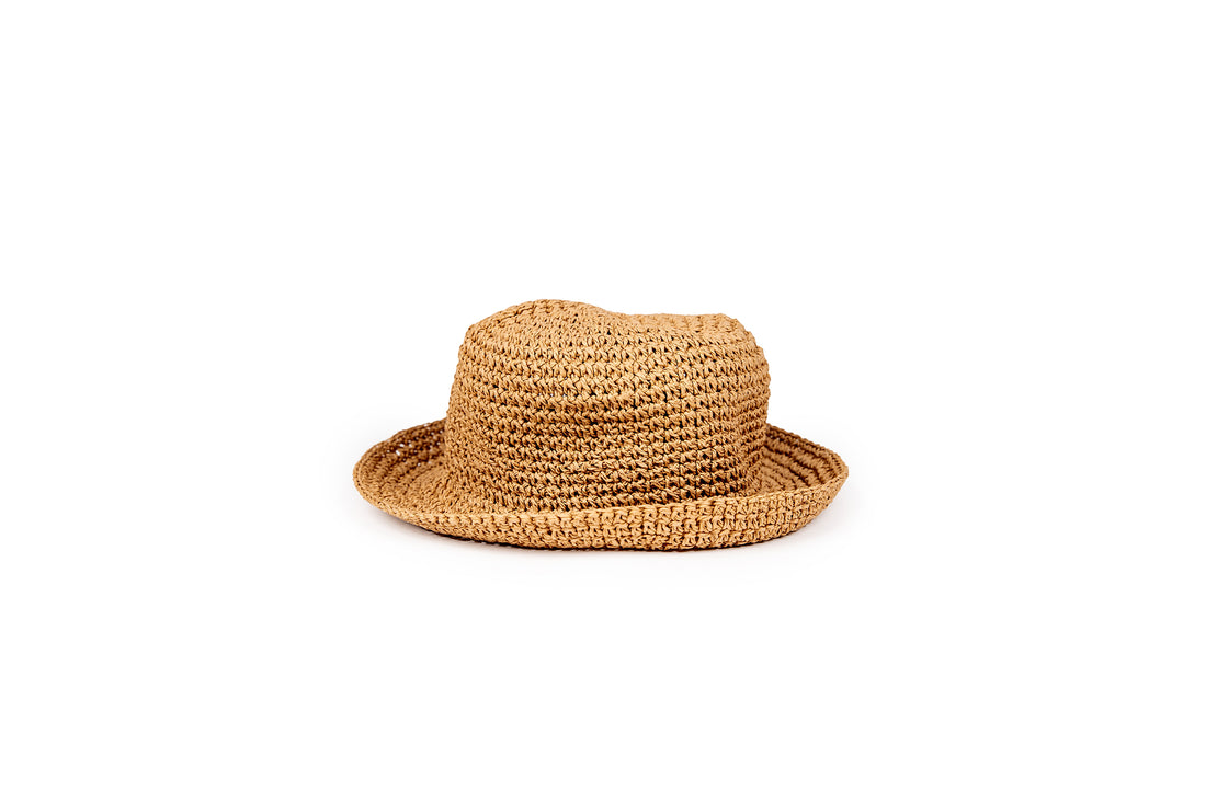 Ladies Paper Crochet Bucket Hat