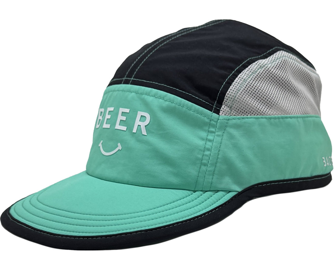 5 Panel Nylon Cap with mesh side panels