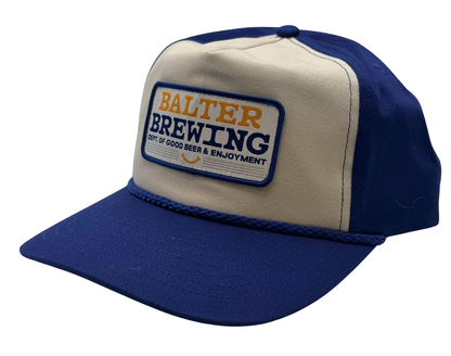 5 Panel Cap with woven front patch