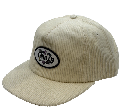 5 Panel Organic Cord Woven Patch Cap