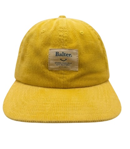 6 Panel Cord Flat Peak Dad Cap