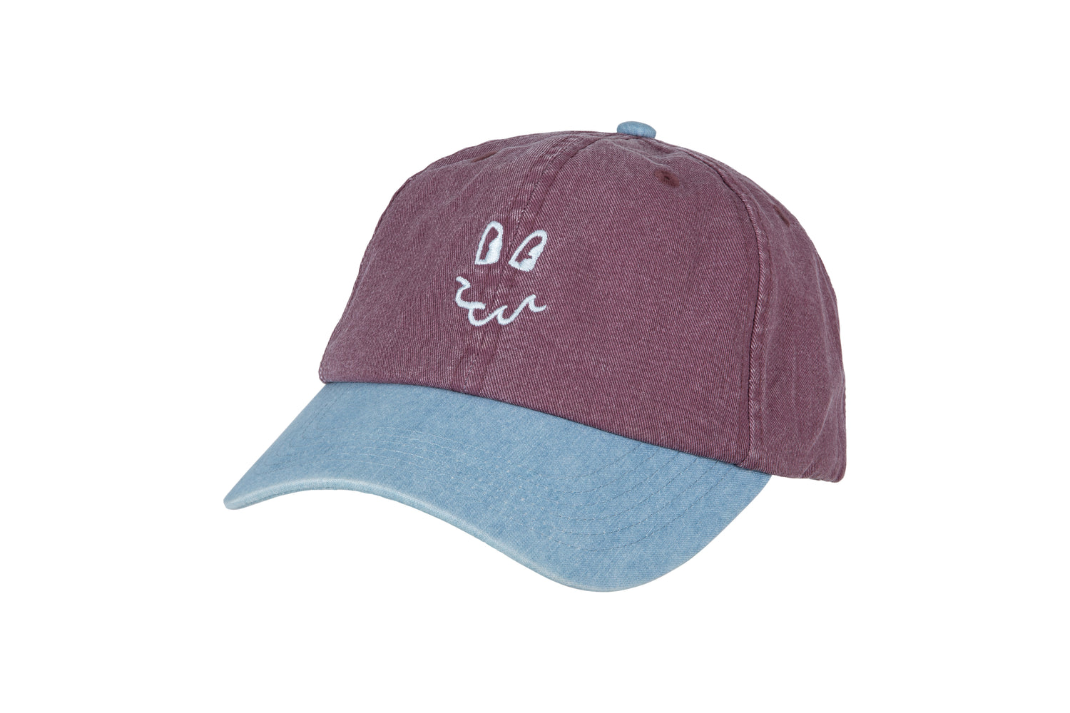 6 Panel Two Toned Washed Dad Cap